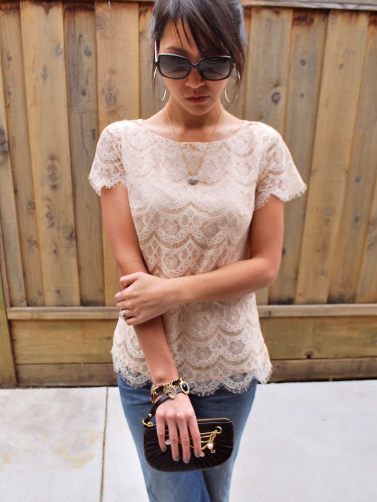 Sabine Vintage Lace Blouse