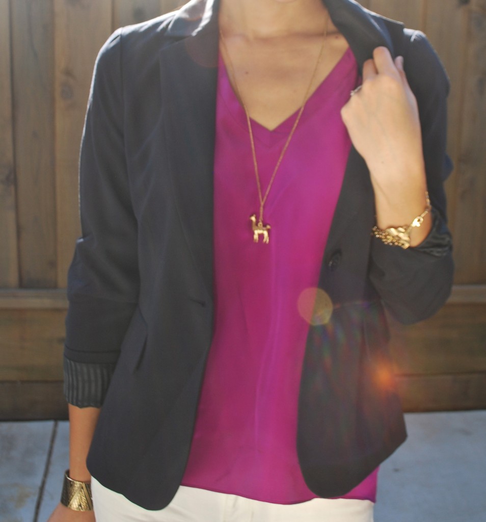 Blazer and Myne Blouse closeup