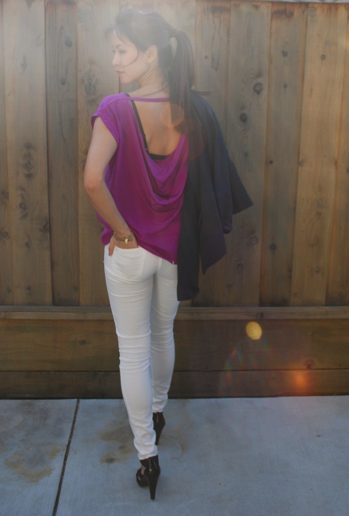 Myne Blouse draped back