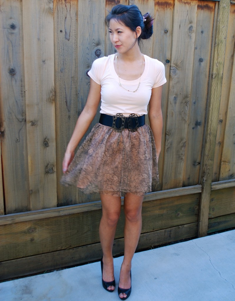 Tulle skirt outfit