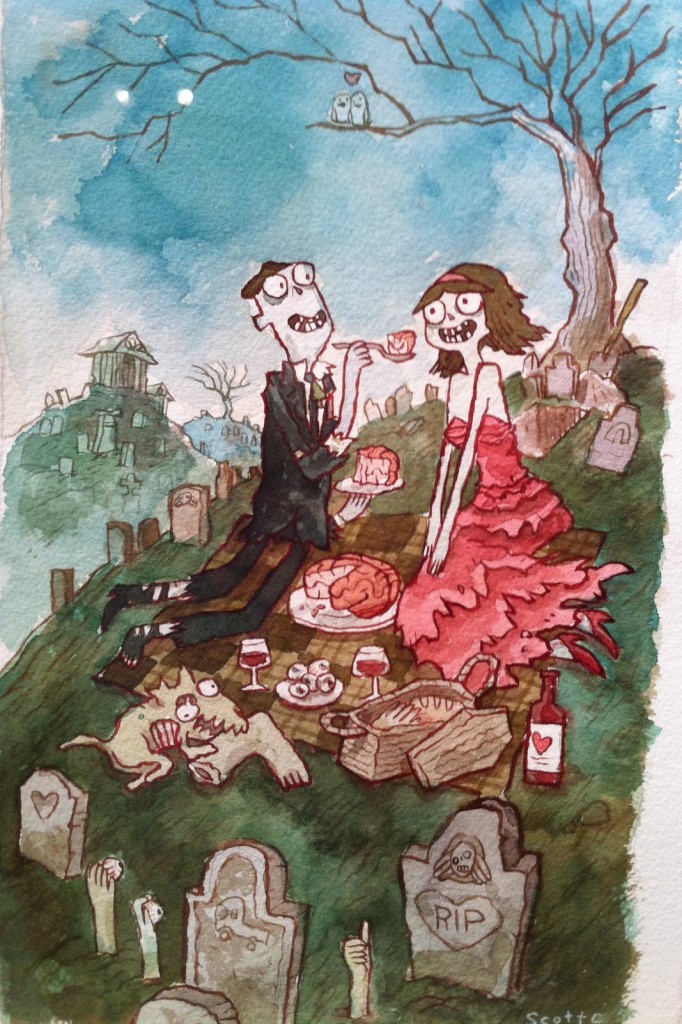 Zombie in Love by Scott C. - zombie picnic