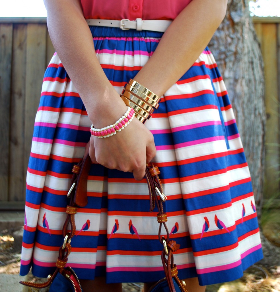 Marc by Marc Jacobs Striped Finch Skirt