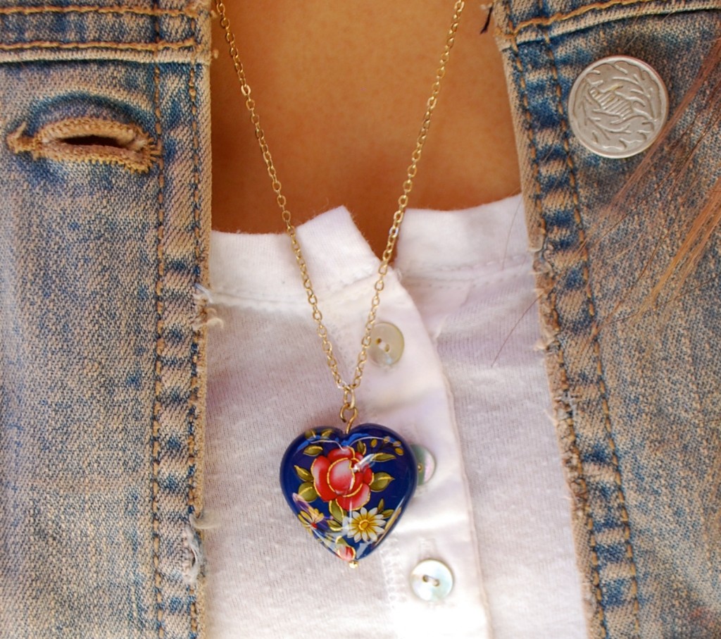 Floral Heart Necklace