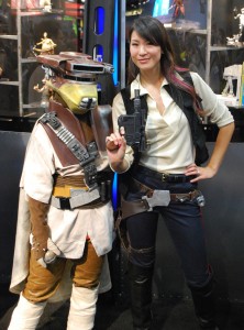 Female Han Solo and Leia Boushh - San Diego Comic Con 2012
