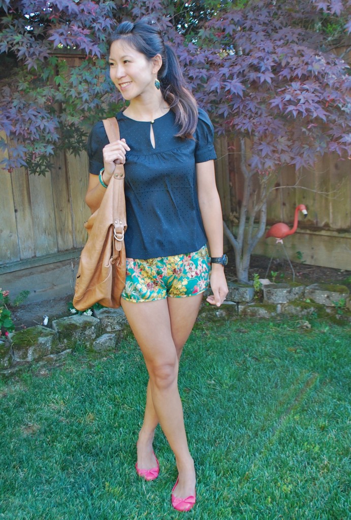 Tropical Womens Shorts Outfit