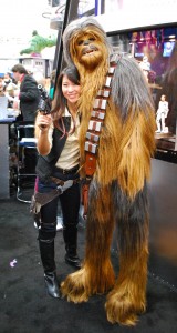 Female Han Solo and Chewbacca Cosplay - San Diego Comic Con 2012