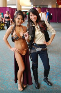 Female Han Solo and Asian Slave Leia - San Diego Comic Con 2012