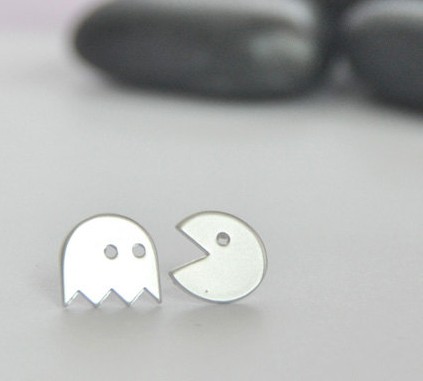 Pacman earrings