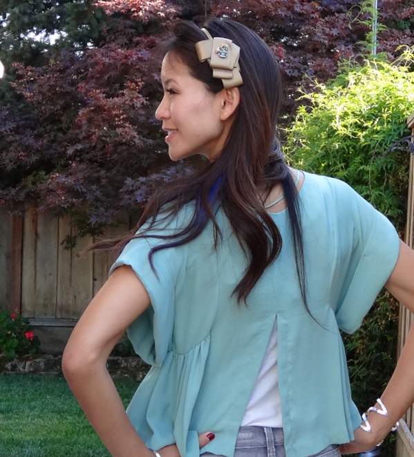 H&M Mint Green Swing Blouse