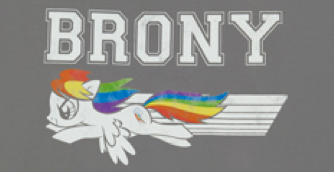 Brony logo Rainbow Dash