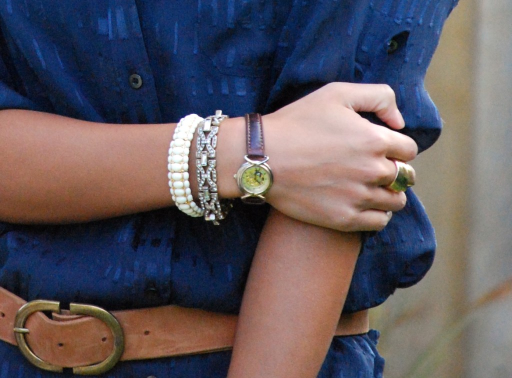 Vintage Bracelet and Vintage Fossil Watch