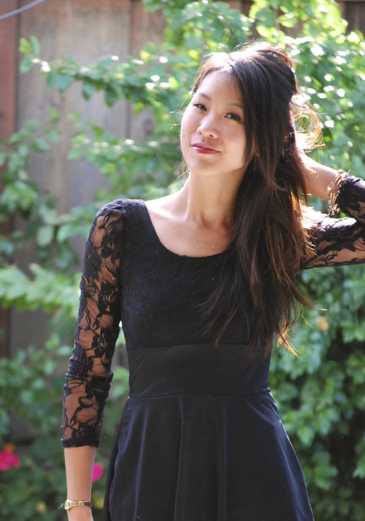 Lace Peplum and Military Skinnies