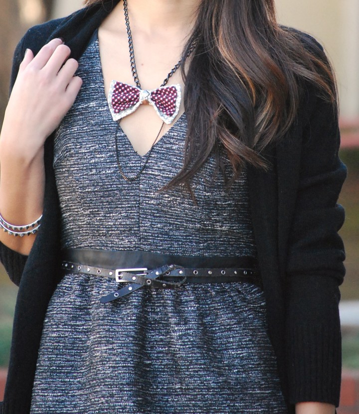 Intwined Bow Tie Necklace