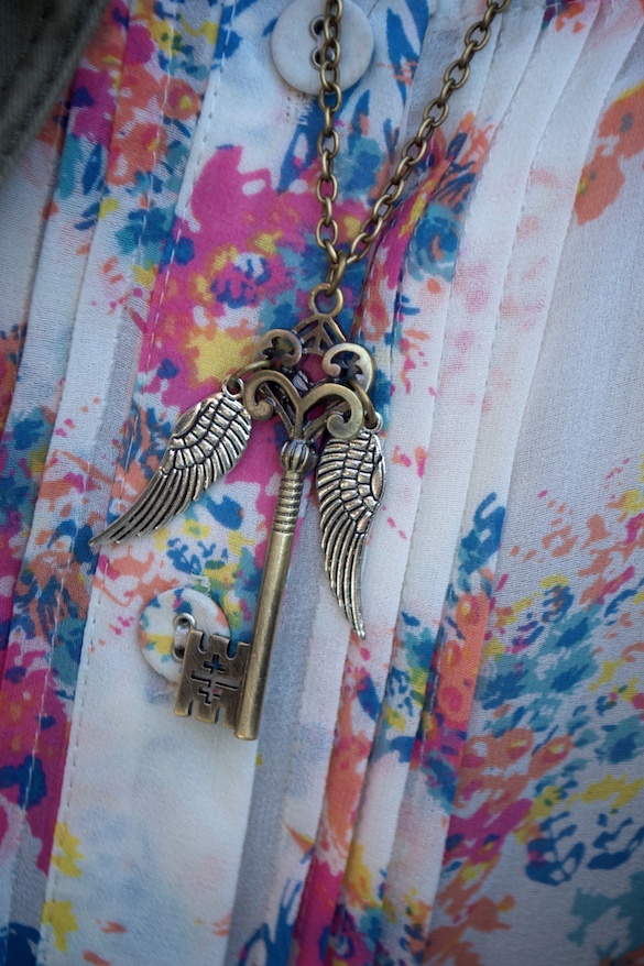 Harry Potter Winged Key Necklace Whimsical Alley
