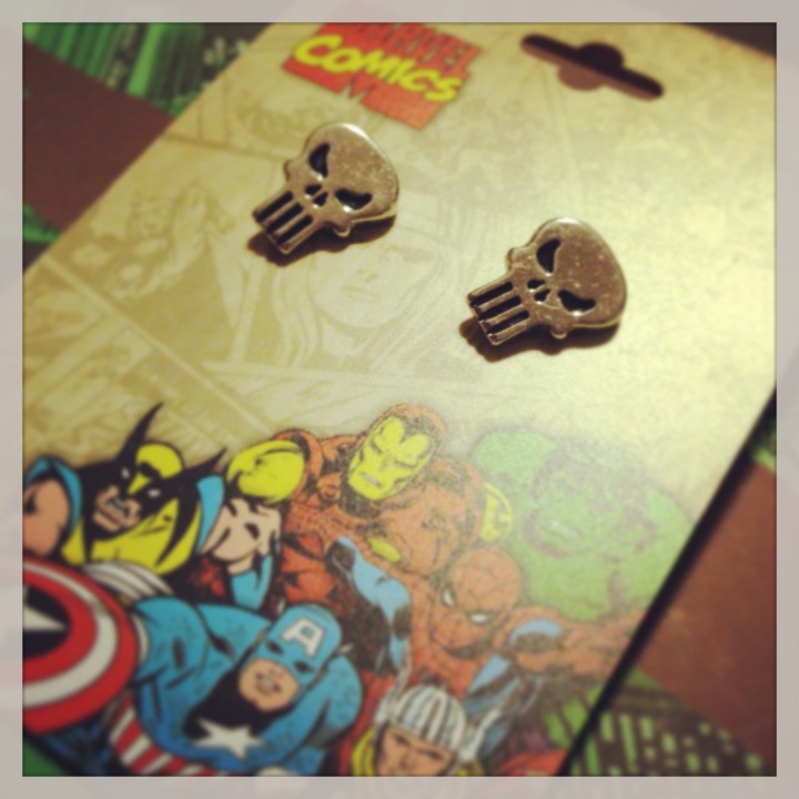 Marvel Punisher Earrings