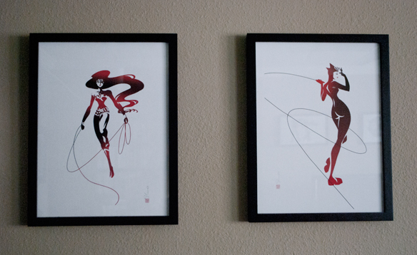 Sho Murase Wonder Woman Catwoman print