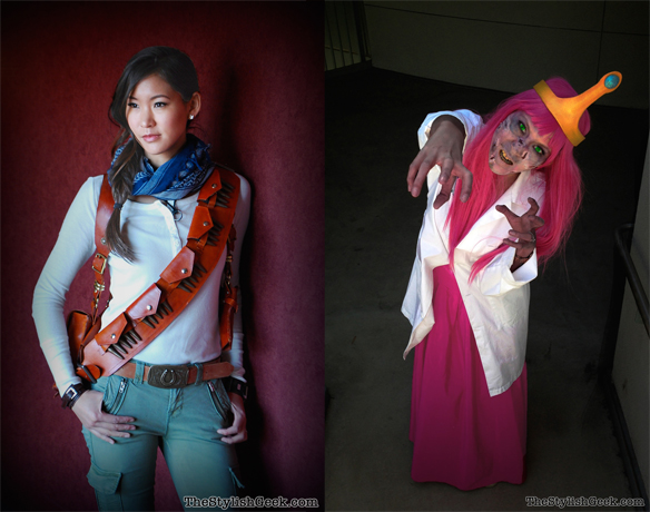 Nathan Drake and Zombie Princess Bubblegum Cosplay