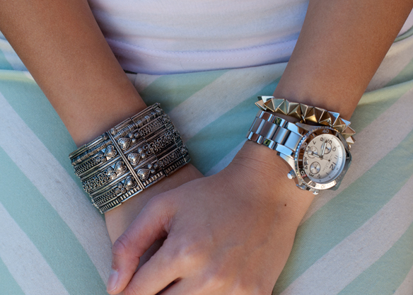 Marc Jacobs Watch and Spiked Bracelet