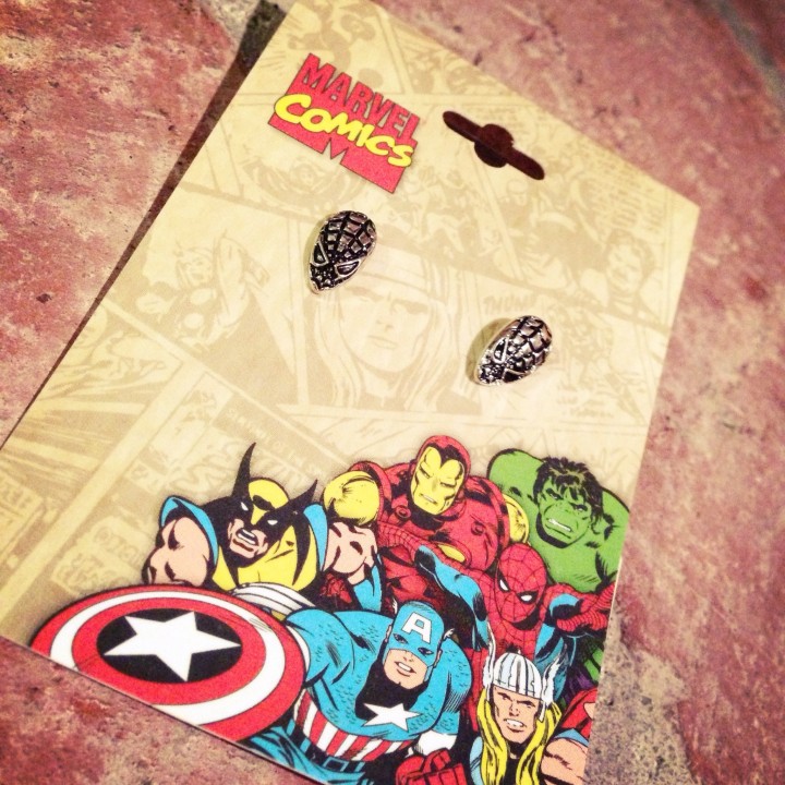 Spiderman Stud Earrings Marvel Womens Jewelry