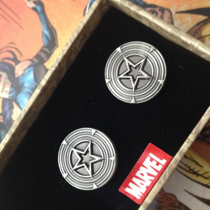 Captain American Cuff Links Marvel Mens Accessories