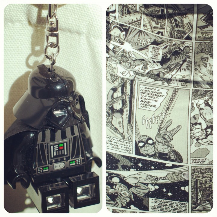 Darth Vader Lego Keychain Flashlight