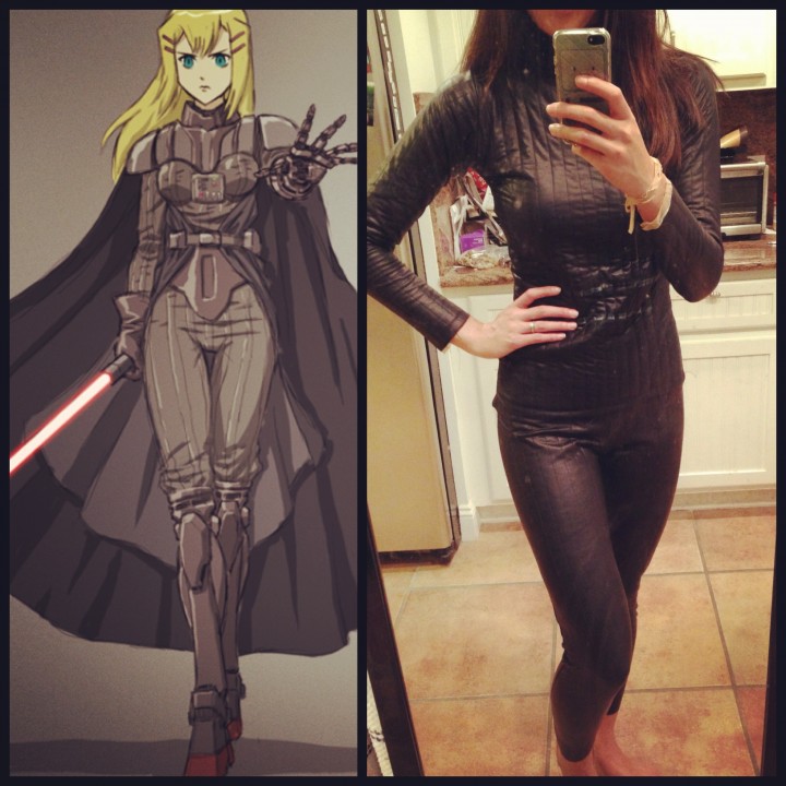 Lady Vader anime cosplay progress