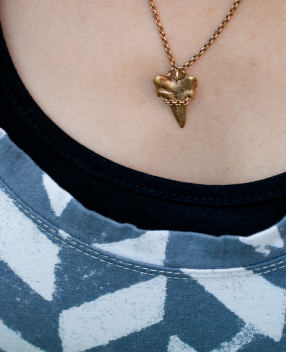 A Peace Treaty shark tooth necklace