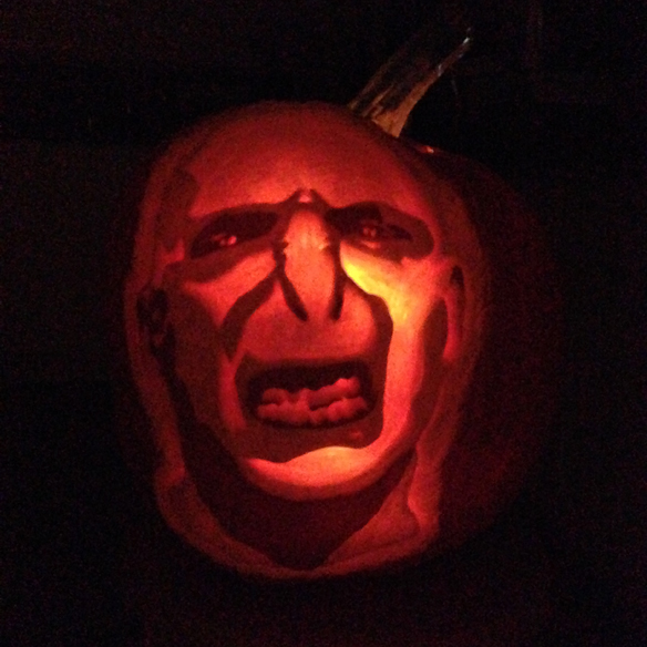 Harry Potter Lord Voldemort PUmpkin carving