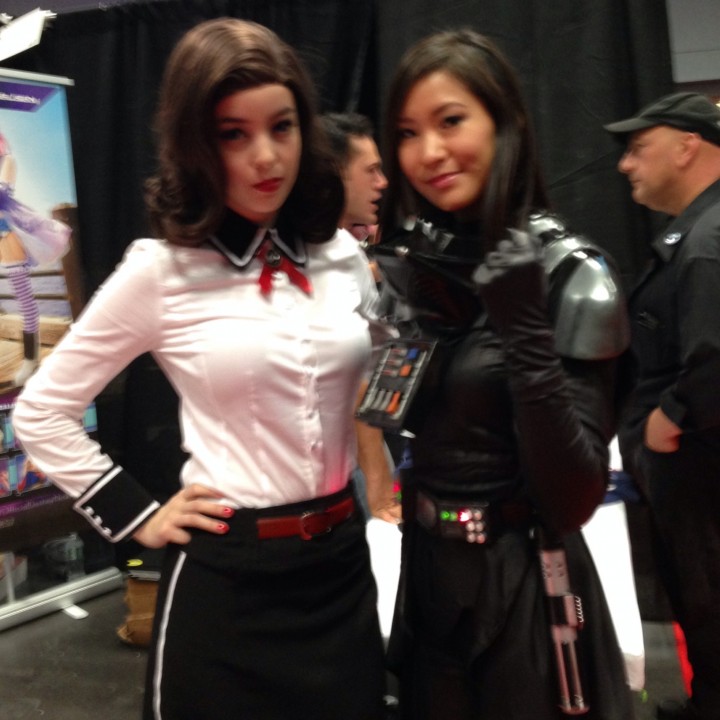 Monika Lee and Lady Vader NYCC 2013