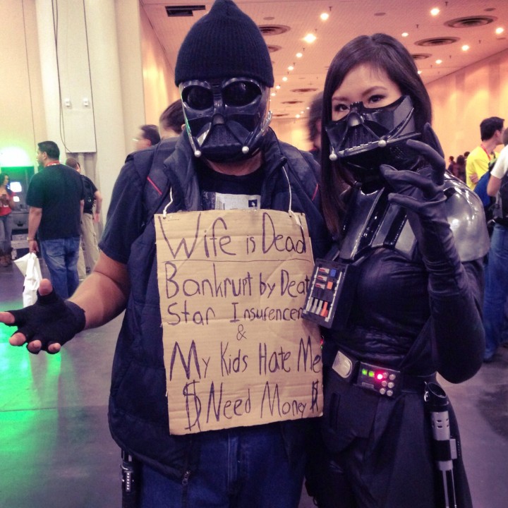Homeless and Lady Vader NYCC 2013