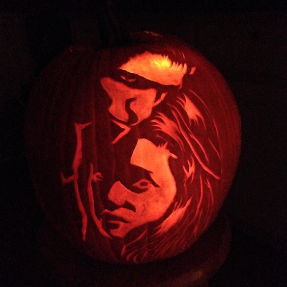 Twilight Bella and Edward Pumpkin Carving