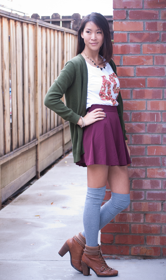 Junk Food 49ers shirt and skirt with knee high socks