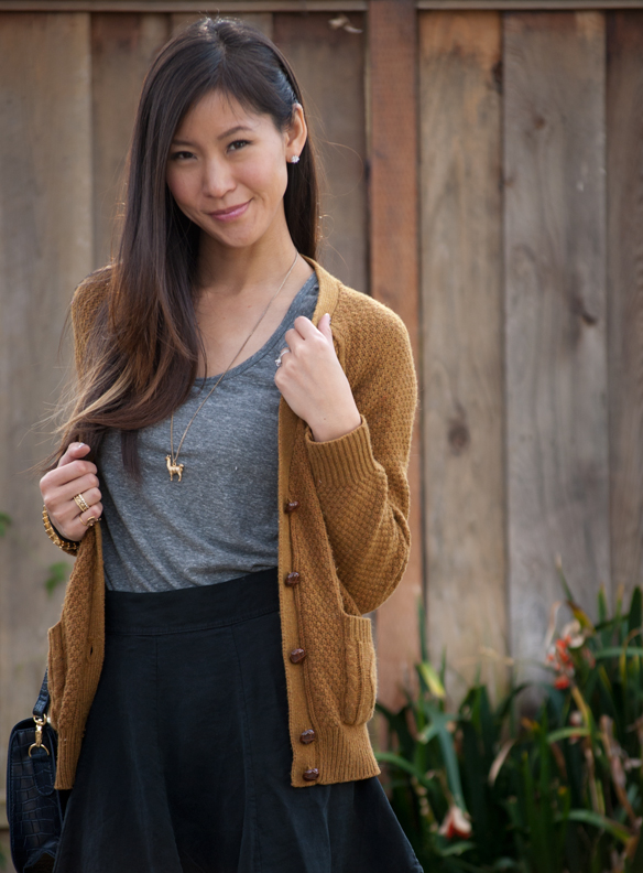 Grandpa Sweater with Brandy Melville T-shirt