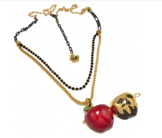 Snow White Poison Apple Locket Necklace