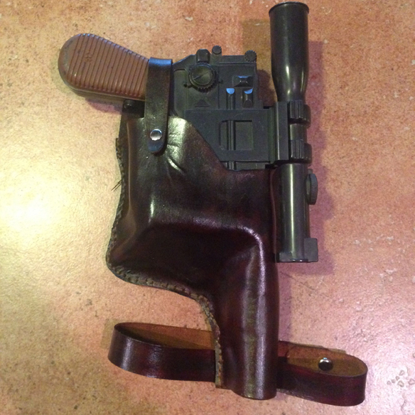 Han Solo leather holster tutorial