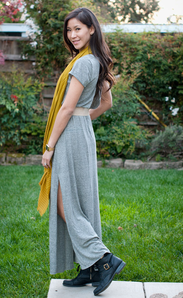 free people andrina maxi dress and scarf