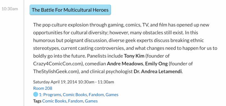 Battle for Multicultural Heroes Panel - Wondercon 2014