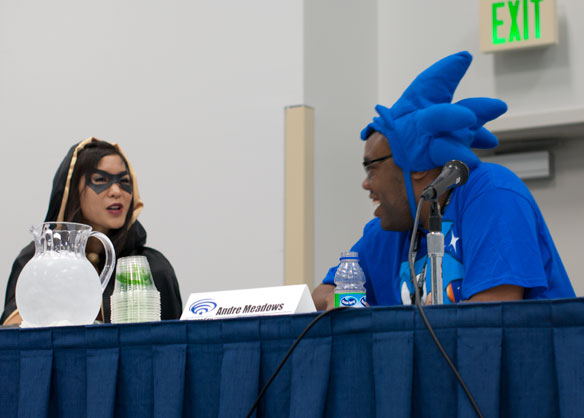 Battle for Multicultural Heroes panel Wondercon 2014 - The stylish geek and Andre (Black Nerd Comedy)