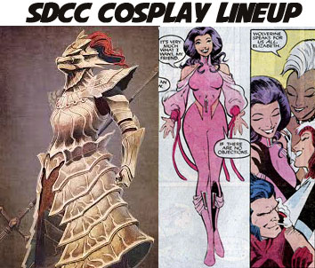 Ornstein and Psylocke stylish geek SDCC cosplay lineup