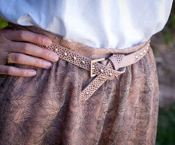 Studded Pink belt and skirt