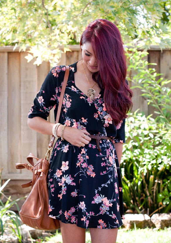 Lush Floral Tunic Dress