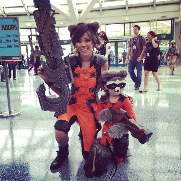 Rocket Raccoon cosplay Comikaze 2014