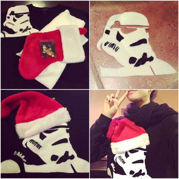 DIY Stormtrooper Christmas Sweater