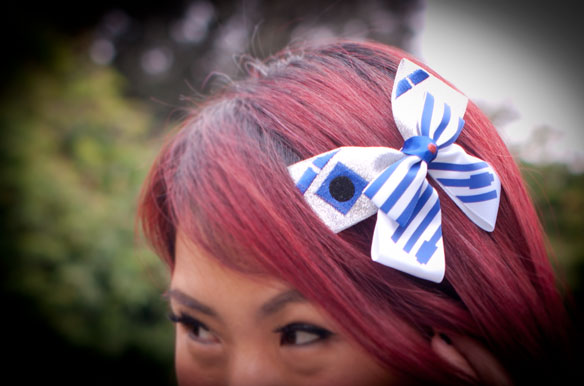 R2D2 Hair Bow