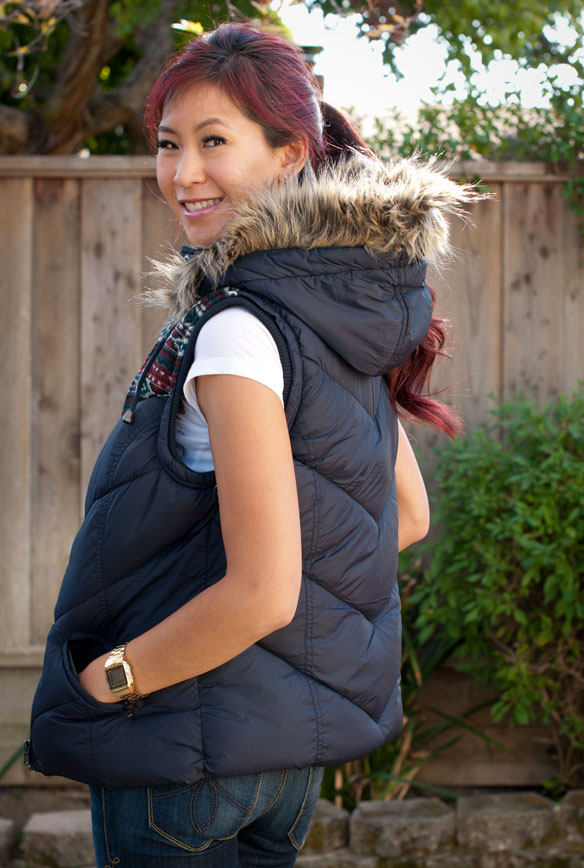 Southwestern Vest and Peanuts Shirt Outfit