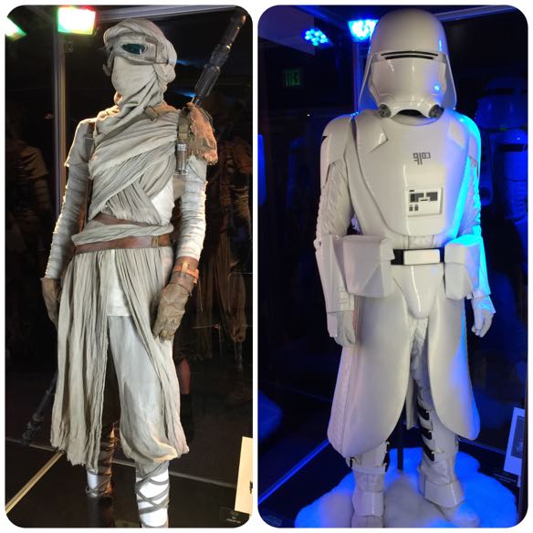 Star Wars Celebration Anaheim - Force Awakens Exhibit - Rey and Snow Trooper
