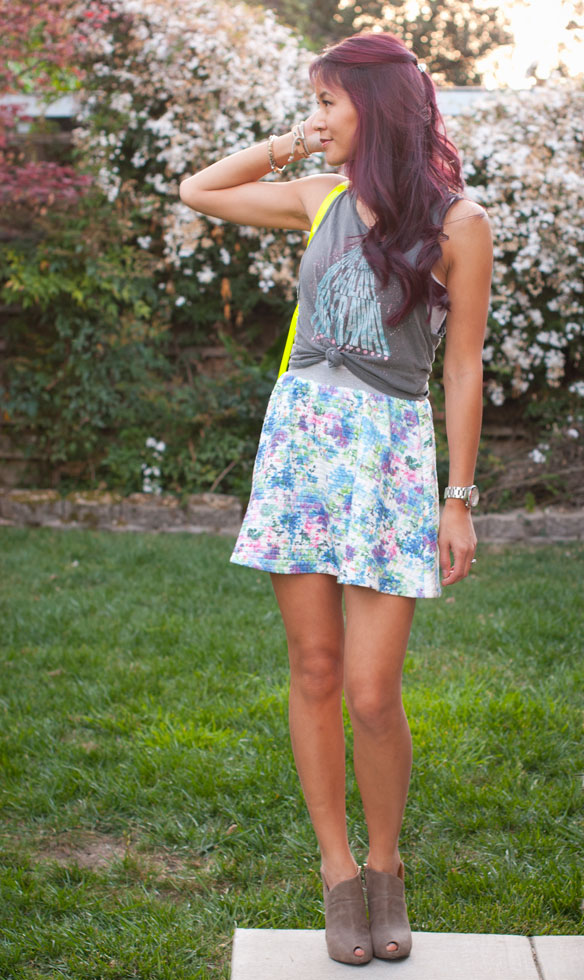 Junk Food Clothing Star Wars Tank with Quilted Floral skirt