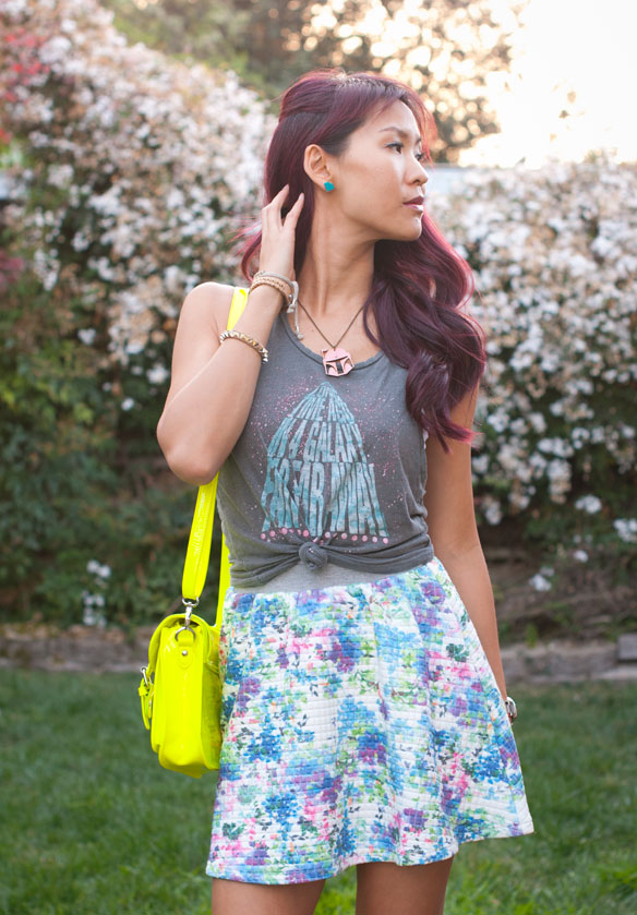 Junk Food Clothing Star Wars Tank with Quilted Floral skirt