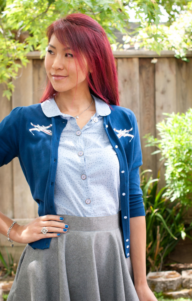 Her Universe X-Wing Embroidered Cardigan Sweater with 1138 Circle Skirt