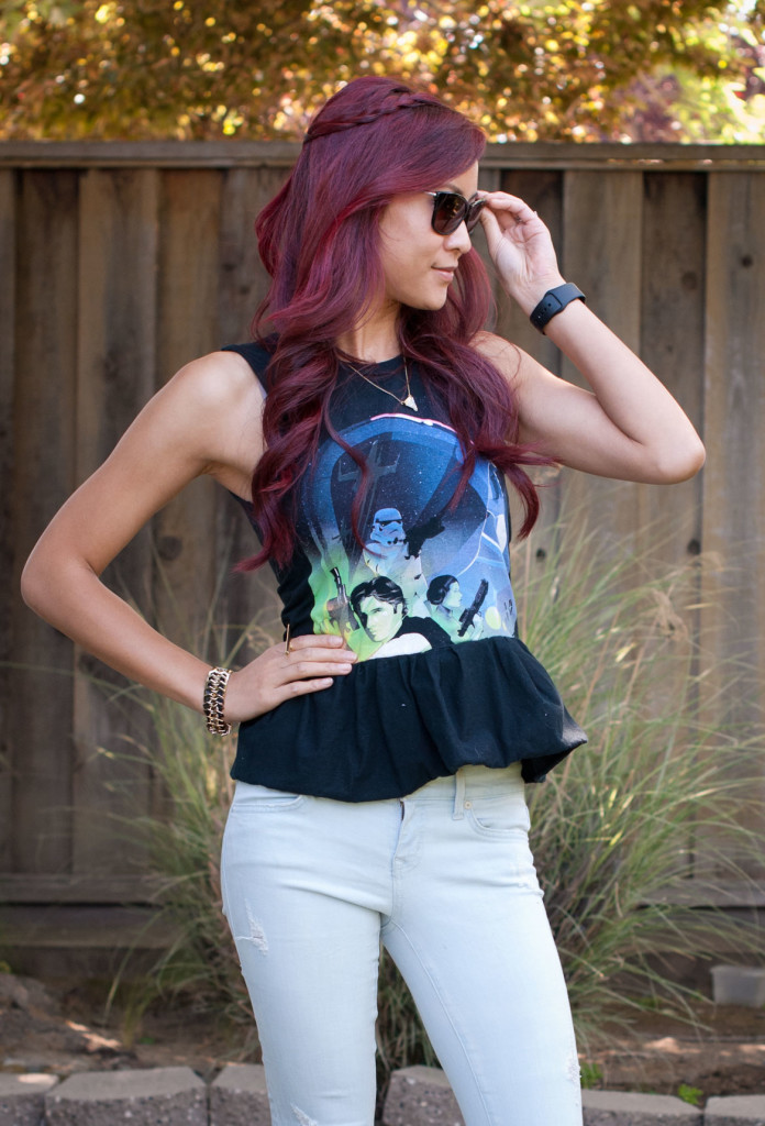 Star Wars Celebration Anaheim Shirt - DIY Peplum Top tutorial